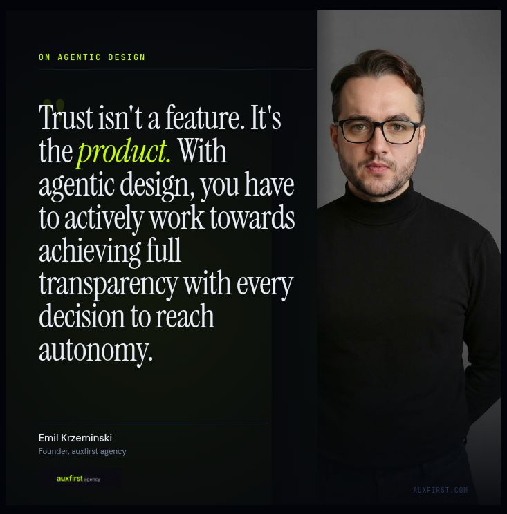 AUX is the discipline of designing enduring, adaptive relationships between users and systems with memory, initiative, and judgment